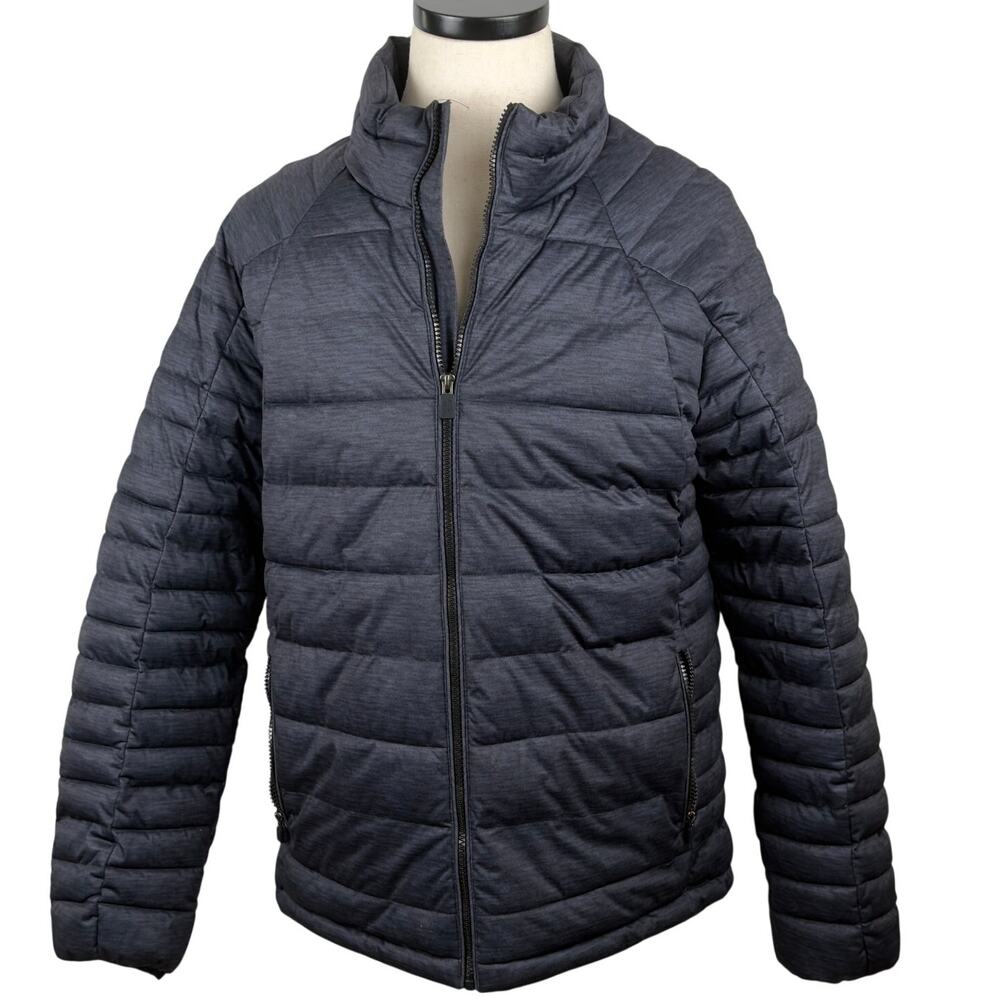 BKE Sport Buckle Quilted Puffer Full Zip Jacket  Men's Sz LRG